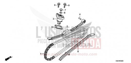 CAM CHAIN/TENSIONER WW125EX2H de 2017
